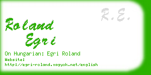 roland egri business card